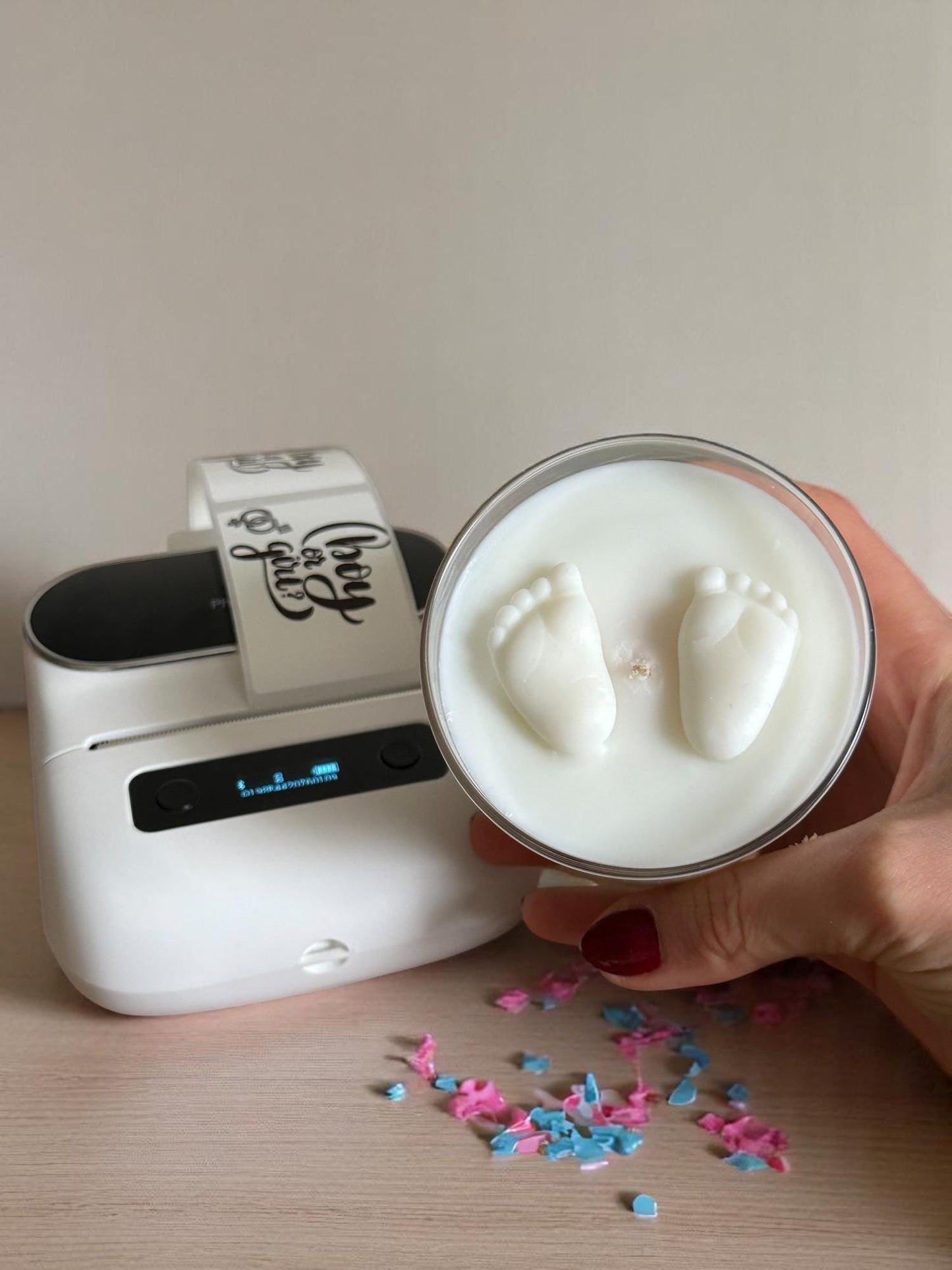 Gender Reveal Candle