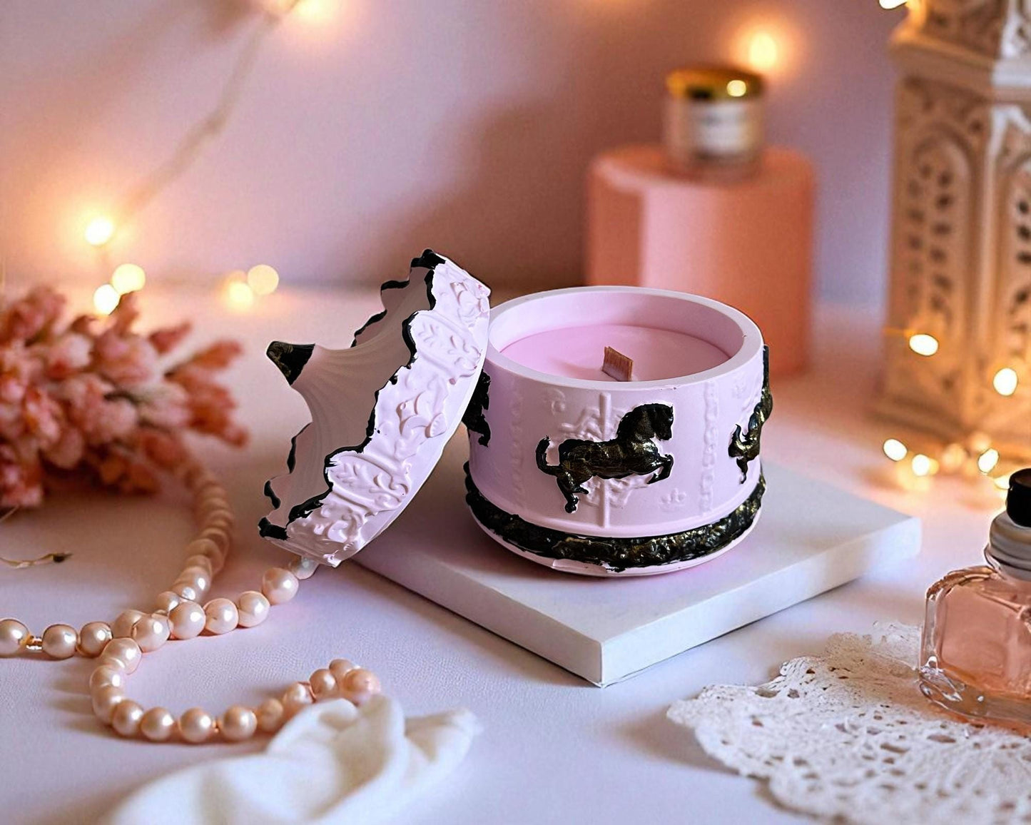 Fairytale Carousel Candle