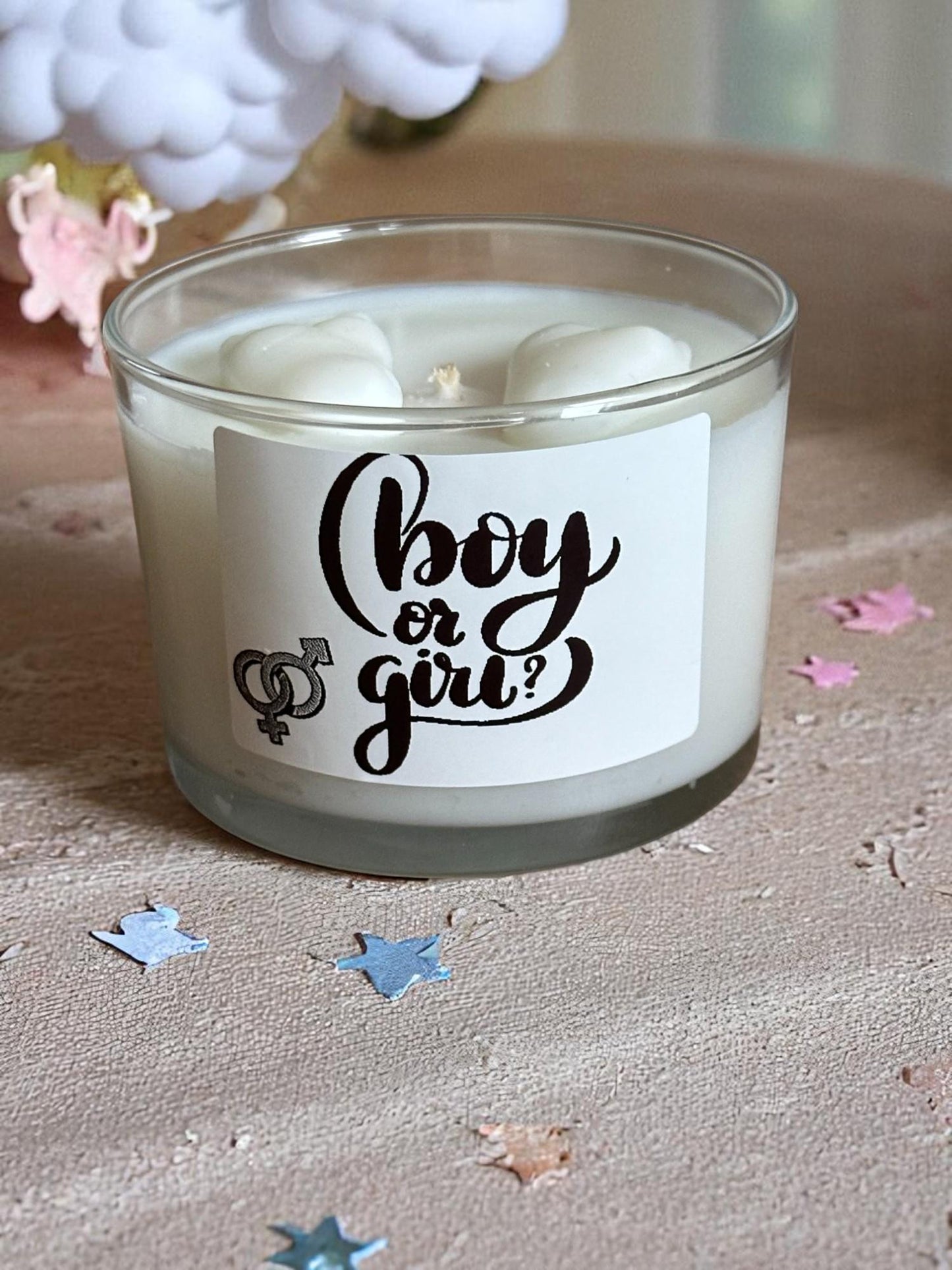 Gender Reveal Candle
