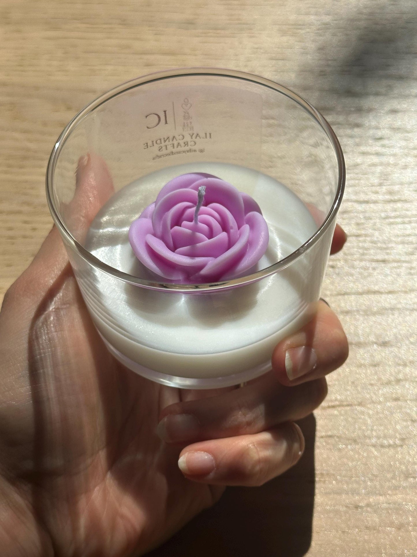 Elegant Rose Candle