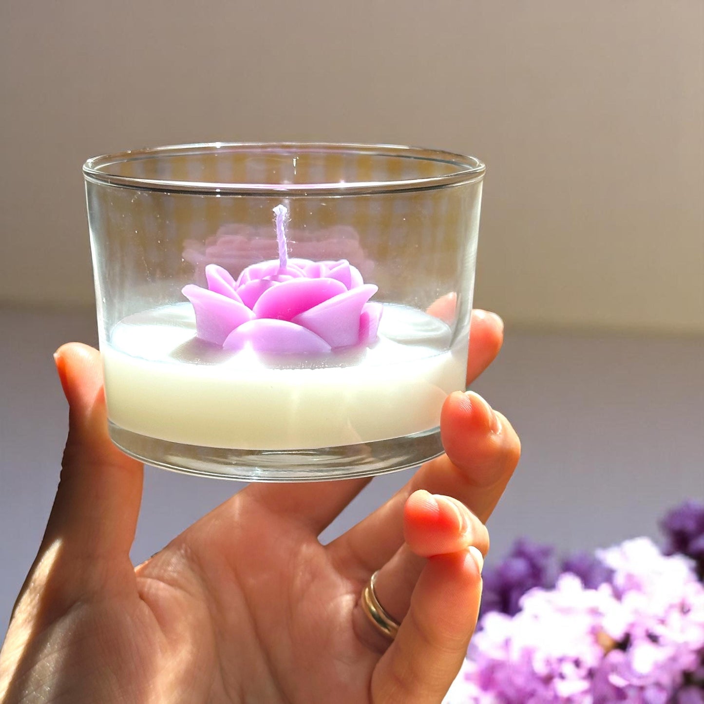 Elegant Rose Candle