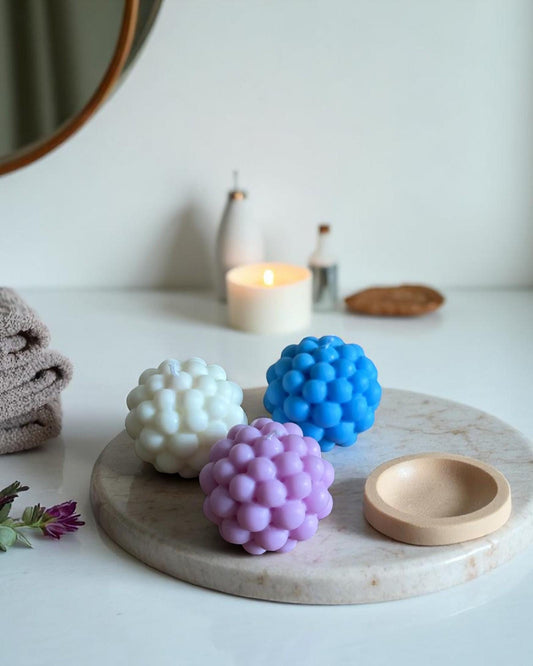 Happy Bubble Candle