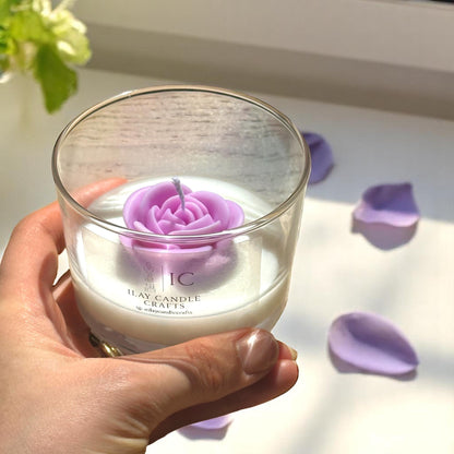 Elegant Rose Candle