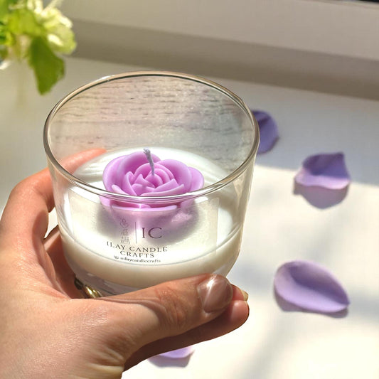 Elegant Rose Candle